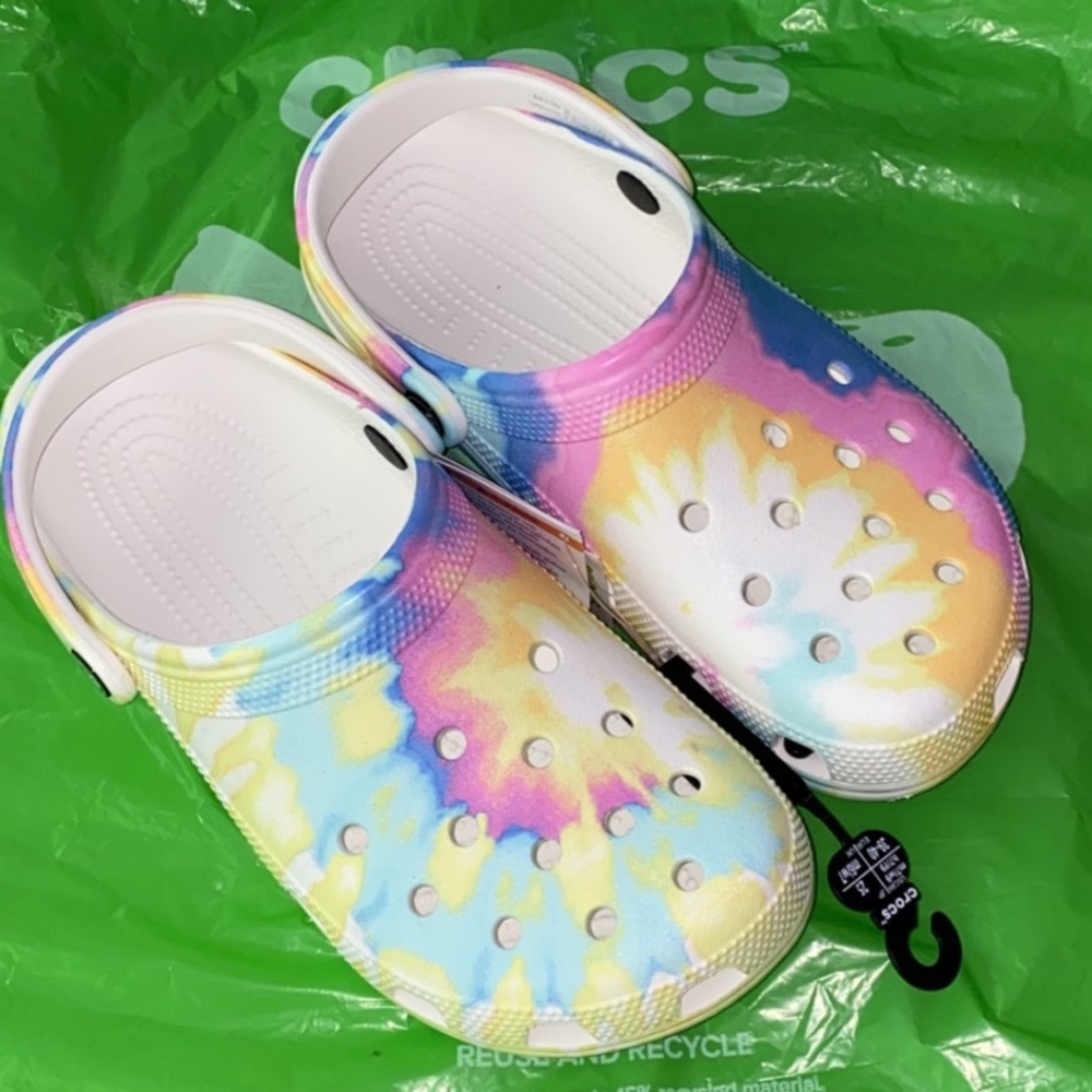 Light Tye-Dye Crocs
